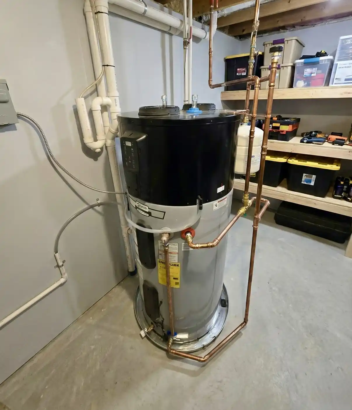 Heat pump water heater installation in Boston