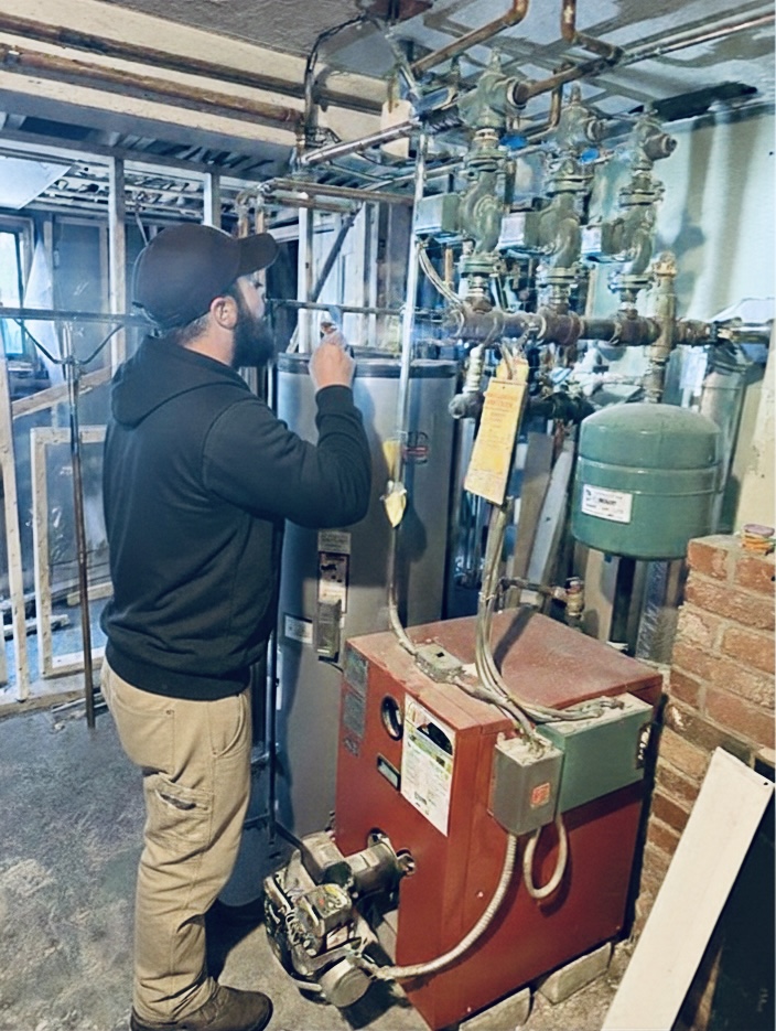 Indirect water heater replacement in Boston