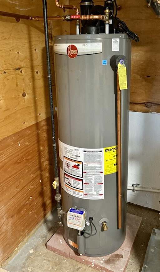 Rheem power vent water heater replacement in Newton MA